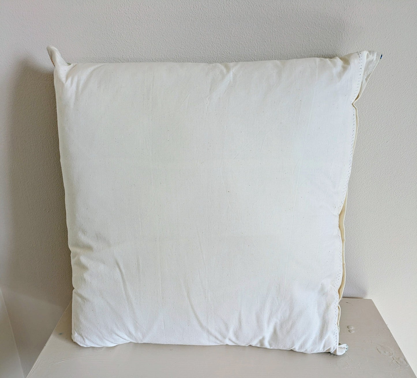 Peter Rabbit cushion by Harrie's Crafts featuring a soft fabric cover with adorable Peter Rabbit design and floral accents.