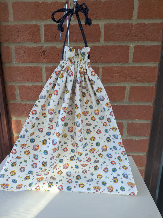 Paw patrol drawstring bag