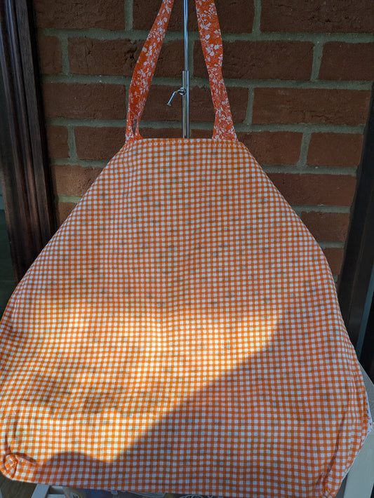 Orange tote bag