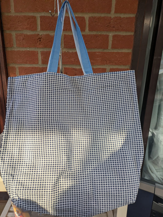 Blue tote bag