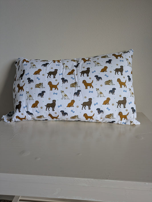 Dog pattern cushion