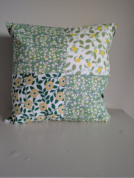 Flower patchwork cushion