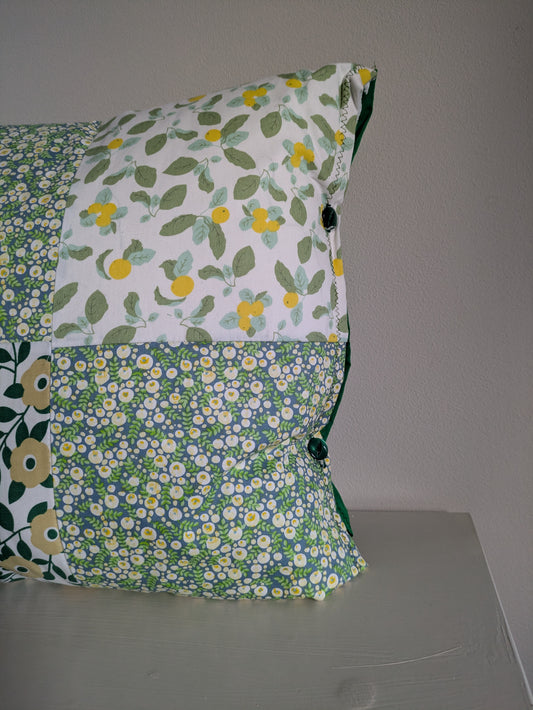 Flower patchwork cushion