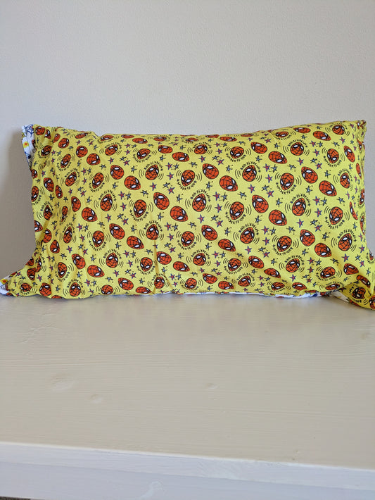 Spiderman patchwork cushion