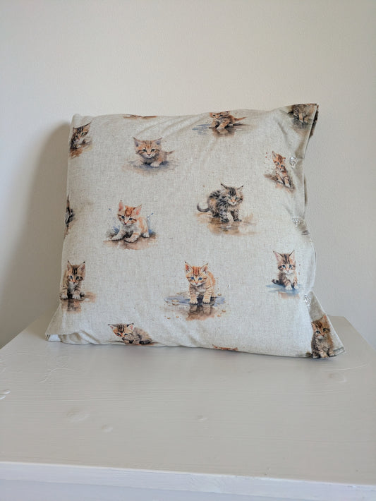 Cute kitten cushion