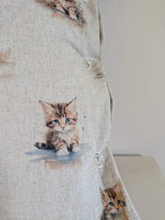 Cute kitten cushion