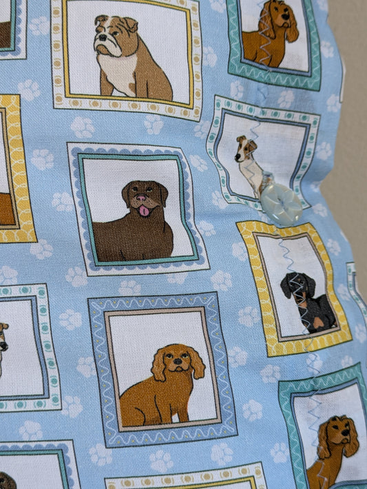 Dog print cushion