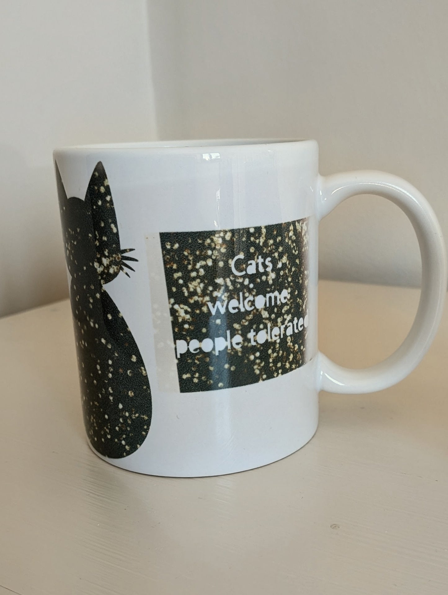 Greeny-Gold Cat Mug Set – 12oz (Set of 2)