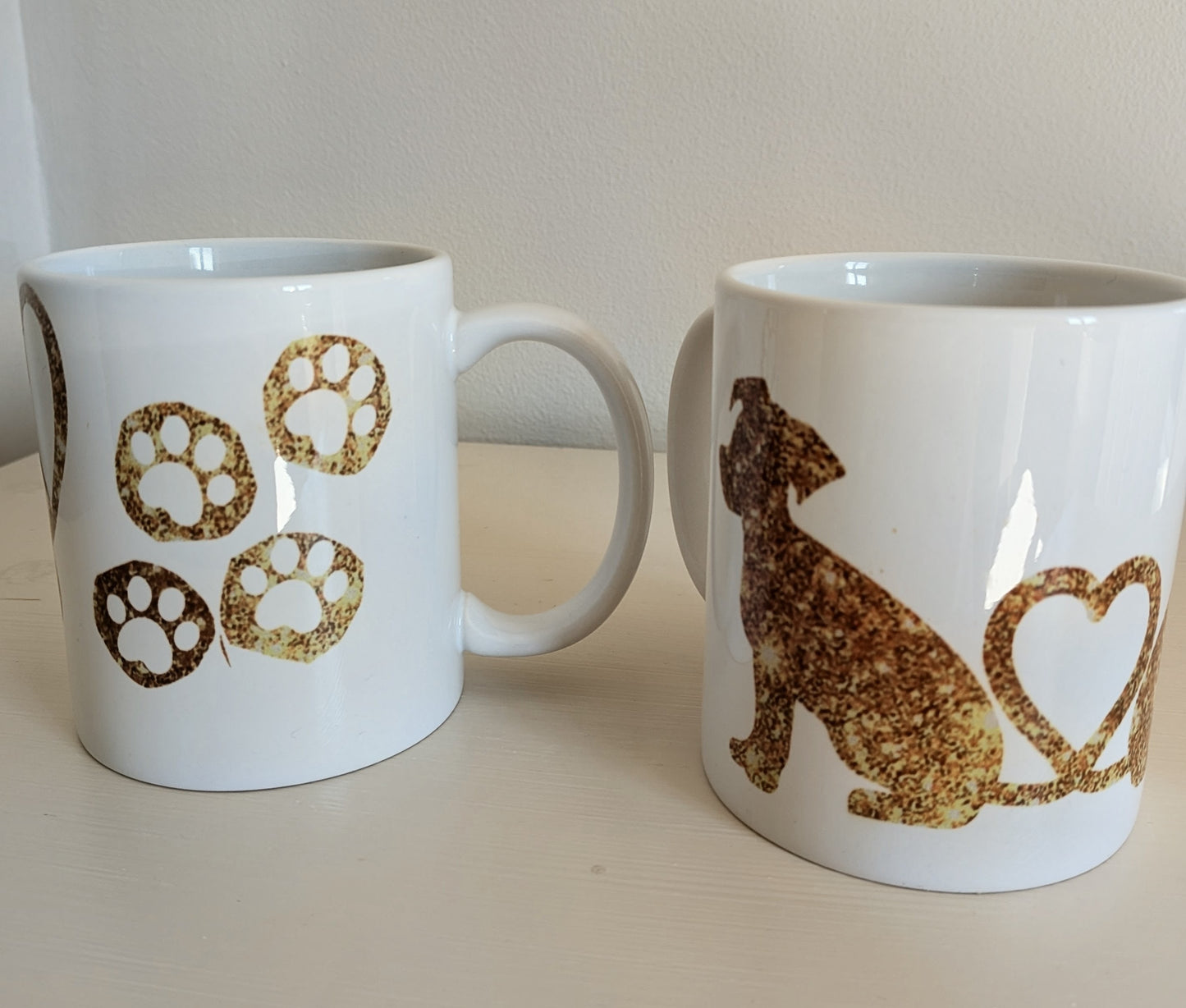 2 Dog mug set  (12oz mugs)