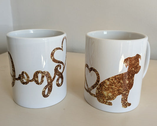 2 Dog mug set  (12oz mugs)