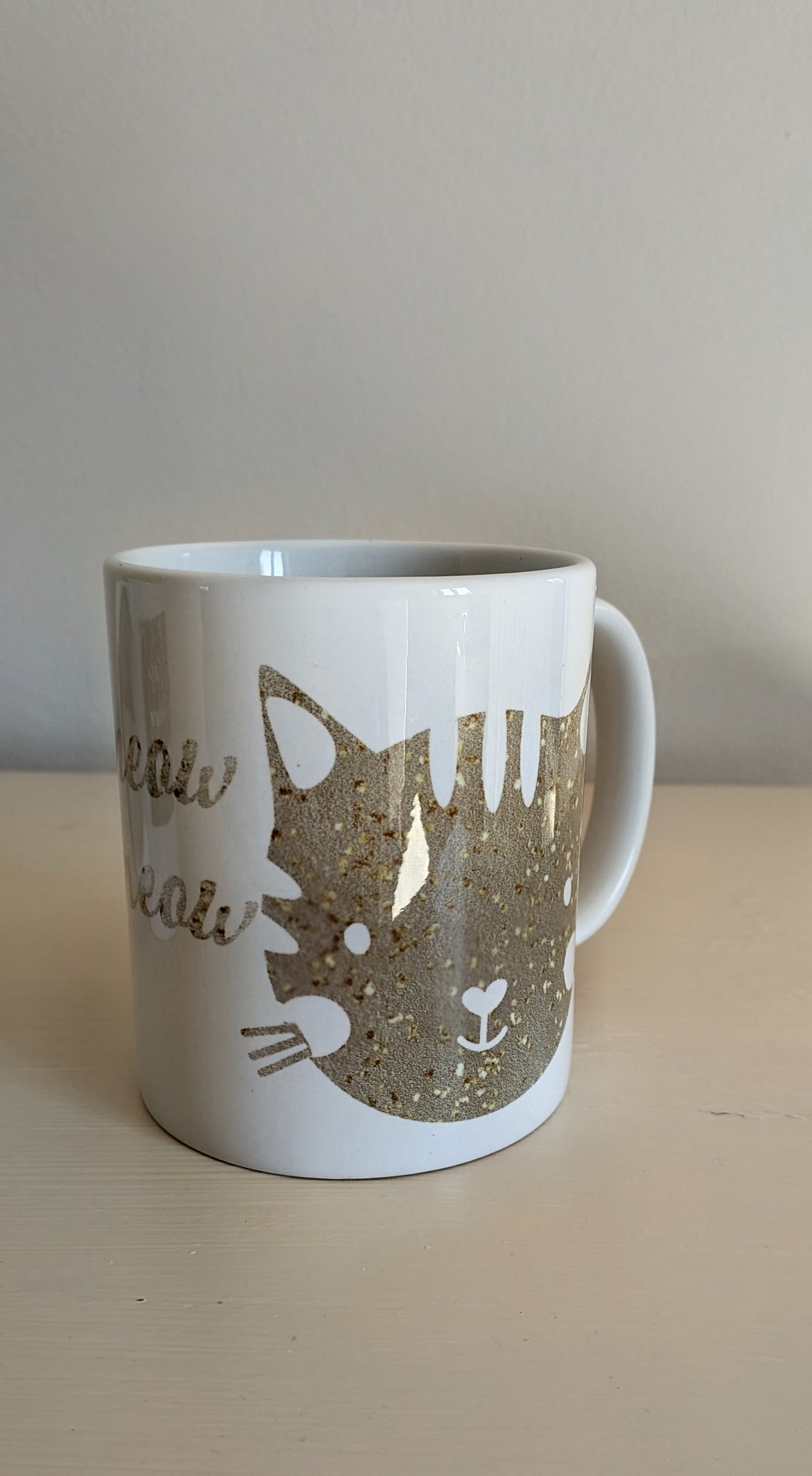 Greeny-Gold Cat Mug Set – 12oz (Set of 2)