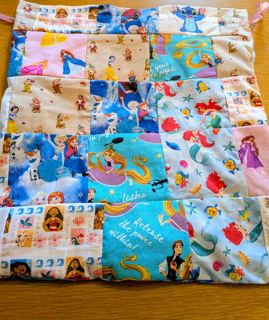 Patchwork Princess Drawstring Bag 💜🩷